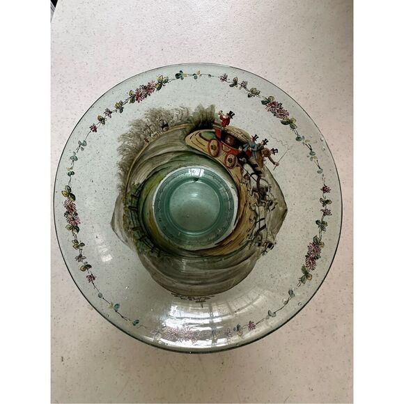 Extremely Rare Ludwig Moser Hand Blown, Hand Painted Enamel Bowl 🛑 - Picture 9 of 15